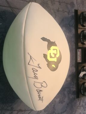 Colorado Buffaloes' Logo Football Signed By Gary Barnett